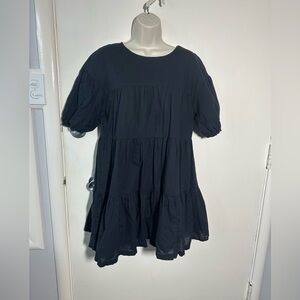 Melrose and Market Black Tiered Kids Dress